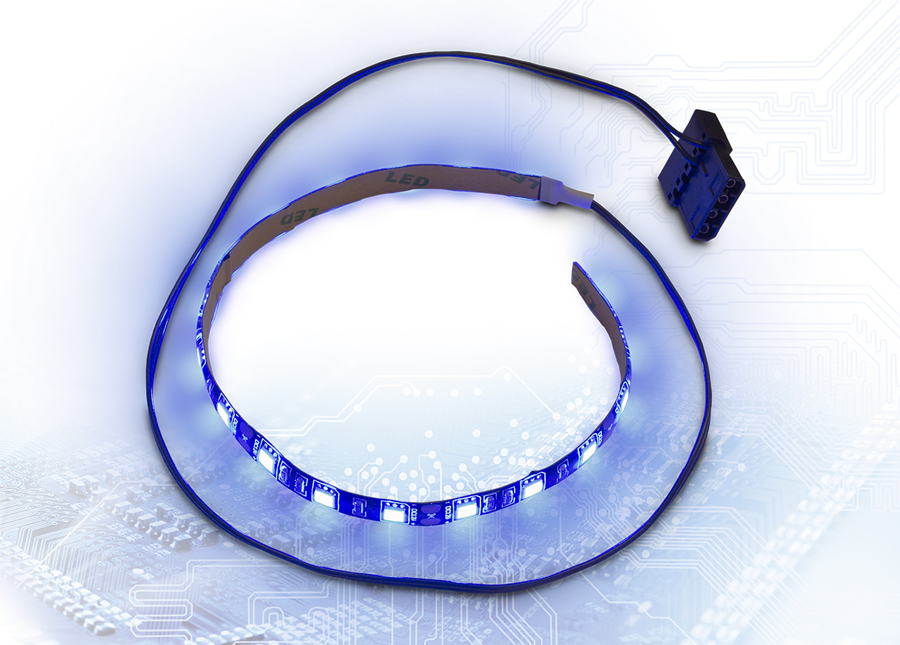 LED STREIFEN 30CM MOLEX BLAUE LEDS - Inter-Tech Elektronik Handels GmbH