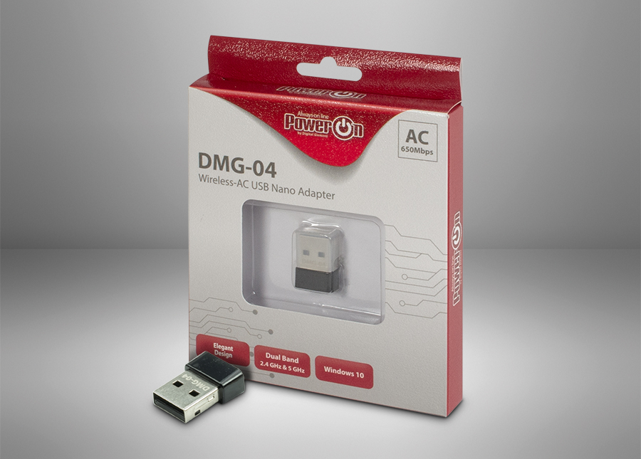 Inter-Tech DMG-07 Adaptador USB Wifi AC/Bluetooth 650 Mbit/s